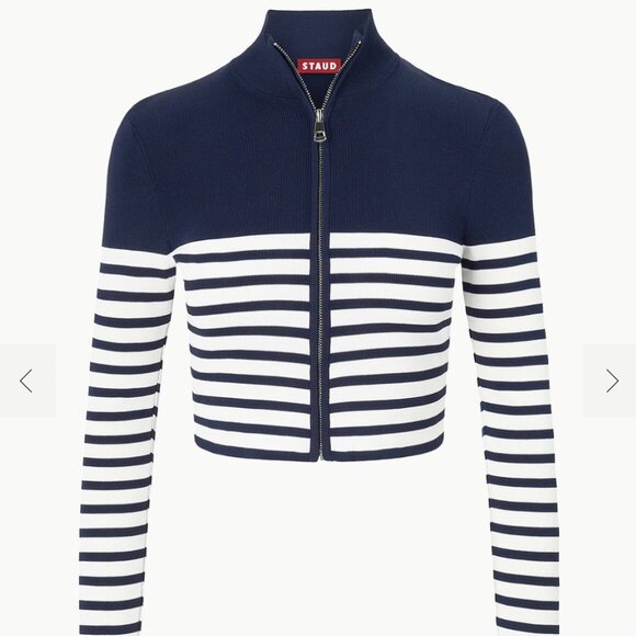 LIKE NEW STAUD Raft Top, Navy/White, size M - Picture 4 of 4